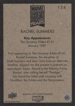 2019 Upper Deck Marvel 80th Anniversary - Retro #124 Rachel Summers Back