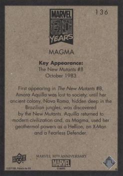 2019 Upper Deck Marvel 80th Anniversary - Retro #136 Magma Back