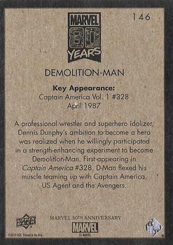 2019 Upper Deck Marvel 80th Anniversary - Retro #146 Demolition-Man Back