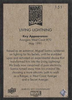 2019 Upper Deck Marvel 80th Anniversary - Retro #151 Living Lightning Back