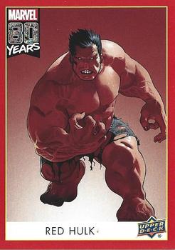 2019 Upper Deck Marvel 80th Anniversary - Retro #185 Red Hulk Front