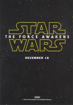 2015 Topps Star Wars: The Force Awakens - 9 Card Character Promo #NNO Finn Back