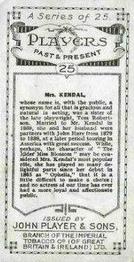 1916 Player's Players Past & Present #25 Mrs. Kendal as 