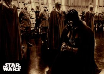 2020 Topps Star Wars Return of the Jedi Black & White - Sepia #45 Kneeling to the Master Front