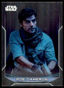2020 Topps Chrome Star Wars Perspectives Resistance vs. the First Order #3-R Poe Dameron Front