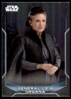 2020 Topps Chrome Star Wars Perspectives Resistance vs. the First Order #4-R General Leia Organa Front