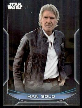 2020 Topps Chrome Star Wars Perspectives Resistance vs. the First Order #7-R Han Solo Front