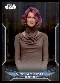 2020 Topps Chrome Star Wars Perspectives Resistance vs. the First Order #10-R Vice Admiral Holdo Front