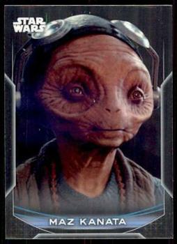 2020 Topps Chrome Star Wars Perspectives Resistance vs. the First Order #13-R Maz Kanata Front