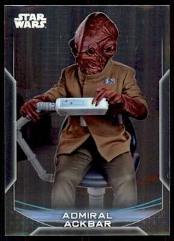 2020 Topps Chrome Star Wars Perspectives Resistance vs. the First Order #14-R Admiral Ackbar Front