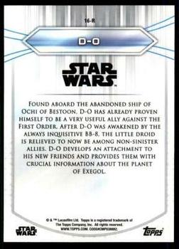 2020 Topps Chrome Star Wars Perspectives Resistance vs. the First Order #16-R D-O Back
