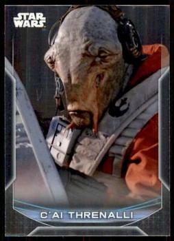 2020 Topps Chrome Star Wars Perspectives Resistance vs. the First Order #24-R C'ai Threnalli Front