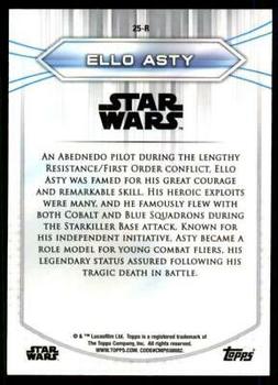 2020 Topps Chrome Star Wars Perspectives Resistance vs. the First Order #25-R Ello Asty Back