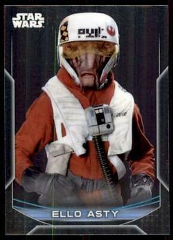 2020 Topps Chrome Star Wars Perspectives Resistance vs. the First Order #25-R Ello Asty Front