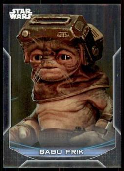 2020 Topps Chrome Star Wars Perspectives Resistance vs. the First Order #26-R Babu Frik Front