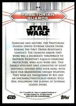 2020 Topps Chrome Star Wars Perspectives Resistance vs. the First Order #34-R Praetorian Guards Back
