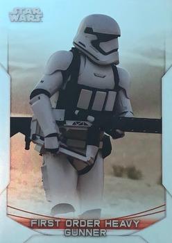 2020 Topps Chrome Star Wars Perspectives Resistance vs. the First Order #38-R First Order Heavy Gunner Front