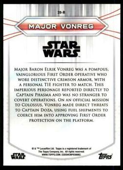 2020 Topps Chrome Star Wars Perspectives Resistance vs. the First Order #39-R Major Vonreg Back