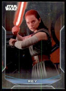 2020 Topps Chrome Star Wars Perspectives Resistance vs. the First Order #1-F Rey Front
