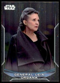2020 Topps Chrome Star Wars Perspectives Resistance vs. the First Order #4-F General Leia Organa Front