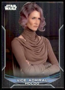 2020 Topps Chrome Star Wars Perspectives Resistance vs. the First Order #10-F Vice Admiral Holdo Front