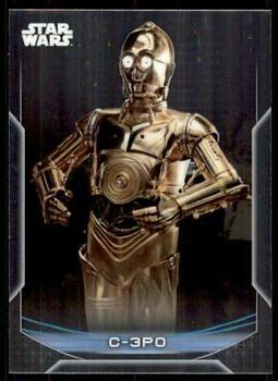 2020 Topps Chrome Star Wars Perspectives Resistance vs. the First Order #11-F C-3PO Front