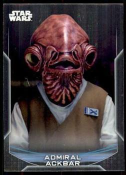 2020 Topps Chrome Star Wars Perspectives Resistance vs. the First Order #14-F Admiral Ackbar Front