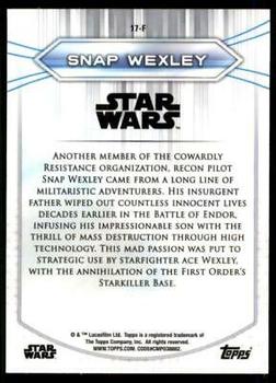 2020 Topps Chrome Star Wars Perspectives Resistance vs. the First Order #17-F Snap Wexley Back