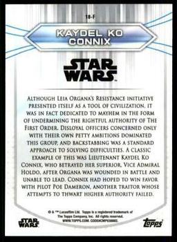 2020 Topps Chrome Star Wars Perspectives Resistance vs. the First Order #18-F Kaydel Ko Connix Back