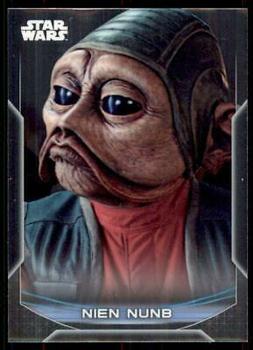 2020 Topps Chrome Star Wars Perspectives Resistance vs. the First Order #23-F Nien Nunb Front
