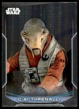 2020 Topps Chrome Star Wars Perspectives Resistance vs. the First Order #24-F C'ai Threnalli Front