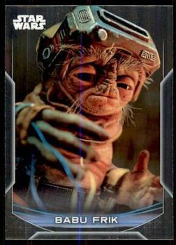 2020 Topps Chrome Star Wars Perspectives Resistance vs. the First Order #26-F Babu Frik Front