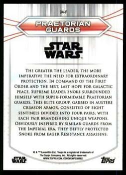 2020 Topps Chrome Star Wars Perspectives Resistance vs. the First Order #34-F Praetorian Guards Back