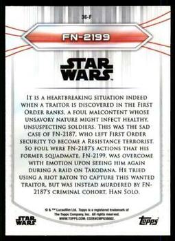 2020 Topps Chrome Star Wars Perspectives Resistance vs. the First Order #36-F FN-2199 Back