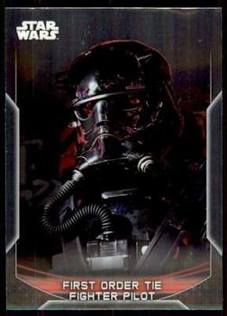 2020 Topps Chrome Star Wars Perspectives Resistance vs. the First Order #37-F First Order Tie Fighter Pilot Front