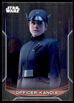 2020 Topps Chrome Star Wars Perspectives Resistance vs. the First Order #43-F Officer Kandia Front