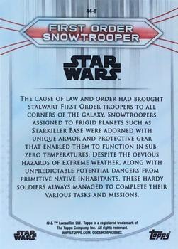 2020 Topps Chrome Star Wars Perspectives Resistance vs. the First Order #44-F First Order Snowtrooper Back