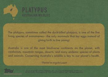 2020 Topps On Demand Benefit for Australia #4 Platypus Back