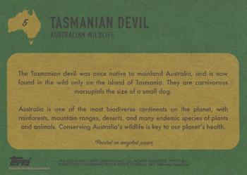 2020 Topps On Demand Benefit for Australia #5 Tasmanian Devil Back