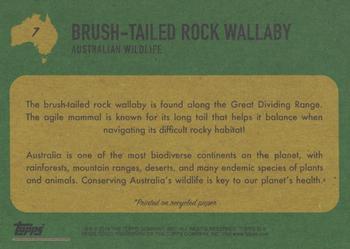 2020 Topps On Demand Benefit for Australia #7 Brush-Tailed Rock Wallaby Back