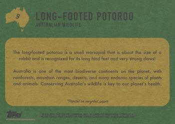 2020 Topps On Demand Benefit for Australia #9 Long-Footed Potoroo Back