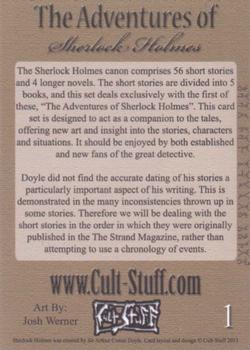 2013 Cult-Stuff The Adventures of Sherlock Holmes #1 The Adentures of Sherlock Holmes Back