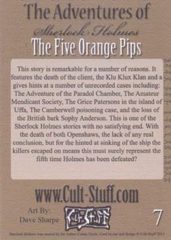2013 Cult-Stuff The Adventures of Sherlock Holmes #7 The Five Orange Pips Back