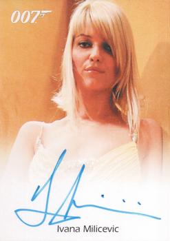 2008 Rittenhouse James Bond In Motion - Autographs Full Bleed Design #NNO Ivana Milicevic Front