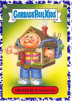 2020 Topps Garbage Pail Kids: Late to School - Jelly Purple #2a Homer Schooled Front