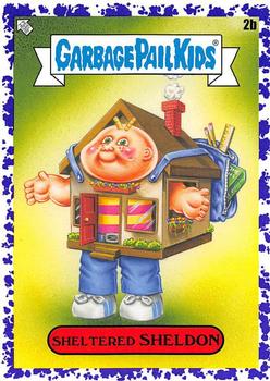 2020 Topps Garbage Pail Kids: Late to School - Jelly Purple #2b Sheltered Sheldon Front