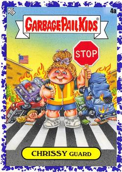 2020 Topps Garbage Pail Kids: Late to School - Jelly Purple #4a Chrissy Guard Front