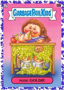 2020 Topps Garbage Pail Kids: Late to School - Jelly Purple #12b Nose Goldie Front