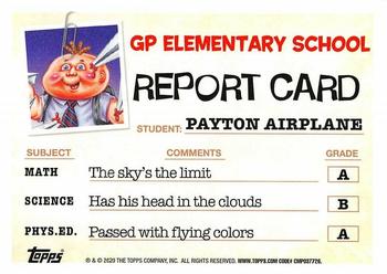 2020 Topps Garbage Pail Kids: Late to School - Jelly Purple #20b Glider Glenn Back