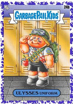 2020 Topps Garbage Pail Kids: Late to School - Jelly Purple #24b Ulysses Uniform Front